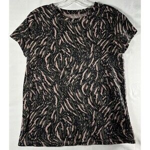 Athleta womens short sleeve multi color active workout shirt Small